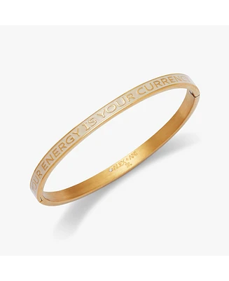 Your Energy Is Your Currency Hinge Bangle Bracelet