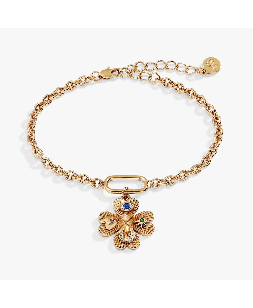 Lucky Four Leaf Clover Bracelet