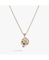 Sunflower Bee Pendant Necklace