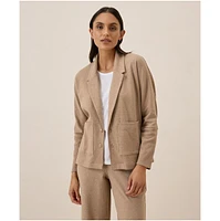 Pact Women's Organic Cotton Airplane Relaxed Blazer
