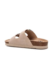 Women's Suede Slip on Sandals By Xti