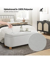 Felipe Storage Waterproof Bench with Solid Wood Legs