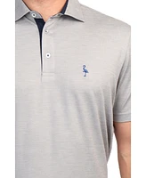 Tailorbyrd Men's Melange Mesh Performance Polo