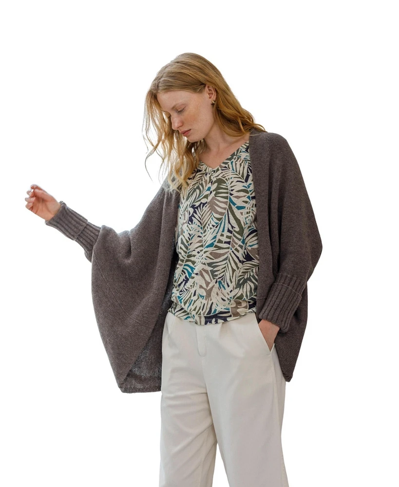 Celtic & Co. Women's Geelong Wool Supersoft Cocoon Cardigan