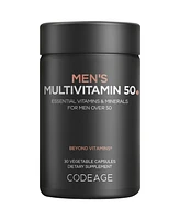 Codeage Men's Multivitamin 50 - Essential Vitamins & Minerals for Men Over 50 - Daily Multivitamins for Men Supplement
