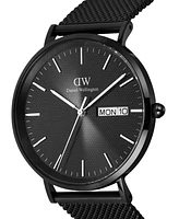 Daniel Wellington Men's Analog Black Stainless-Steel Watch, 40mm