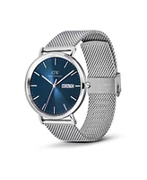 Daniel Wellington Men's Analog Silver Tone Stainless-Steel Watch, 40mm