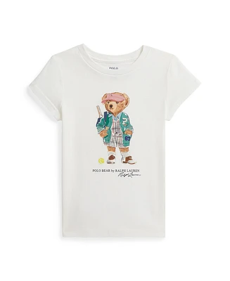 Polo Ralph Lauren Toddler and Little Girls Bear Jersey T-Shirt