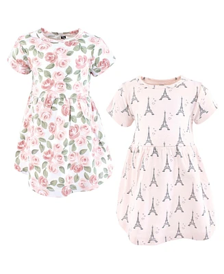 Hudson Baby Girls Cotton Dresses, Bonjour Paris