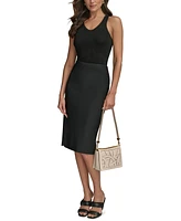 Donna Karan New York Jericho Woven Leather Floral Shoulder Bag