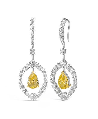 Anna Zuckerman Salma Canary Yellow Statement Earrings