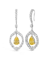 Anna Zuckerman Salma Canary Yellow Statement Earrings
