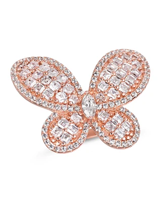 Anna Zuckerman Olivia Butterfly Ring in Rose Gold