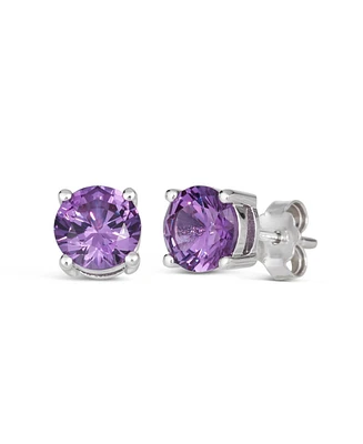 Anna Zuckerman Rock Star 2 Carat Cz Crystalline Studs Multi Color Gem