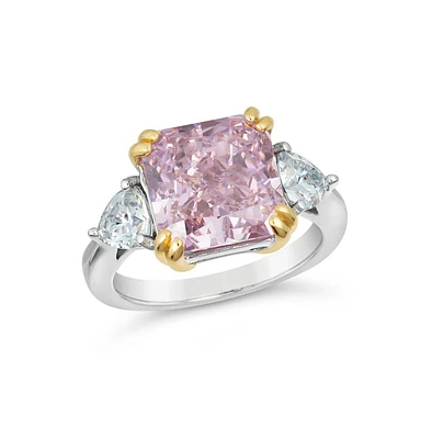 Anna Zuckerman Allura 3 Stone Cz Crystalline Ring