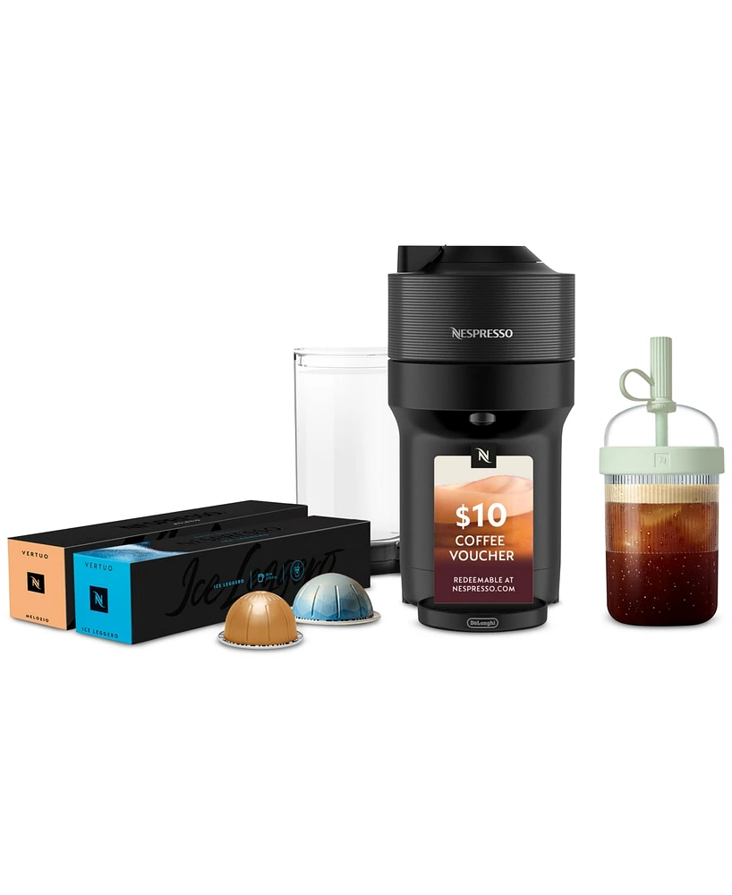 Nespresso Vertuo Pop+ Cold Value-Added Bundle by DeLonghi