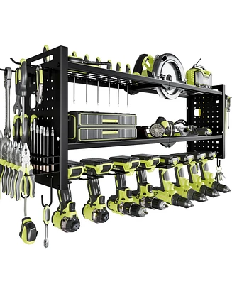 Hausource 3-Tier Power Tool Organizer Shelving Heavy Duty Storage Rack