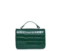 Women's Green Textured Leather Handbag