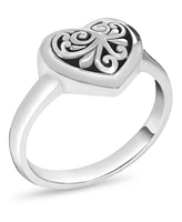 Devata Sweet Heart Filigree Ring
