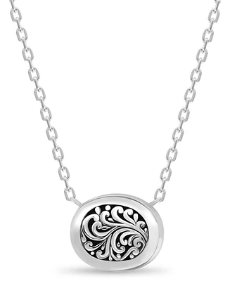 Devata Filigree Chain Necklace, 16 in adj to 18 in