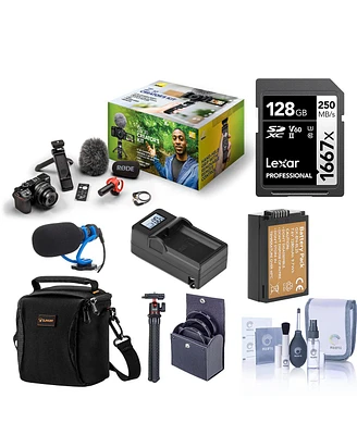 Nikon Z 30 Mirrorless Camera Creator's Kit, Bundle with 128GB Memory Card, Shoulder Bag, TASC300 Microphone, Mt-11 Tripod, En-EL25 Battery, Charger Ba
