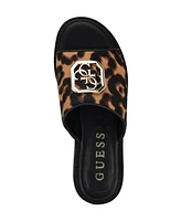 Guess Women's Graysie Quattro G Embellished Flat Sandal
