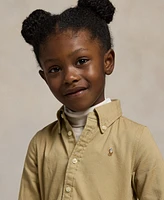 Polo Ralph Lauren Toddler and Little Girls Belted Chino Cotton Shirtdress