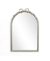 LuxenHome Ribbon Resin Frame Arch Rectangle Accent Wall Mirror