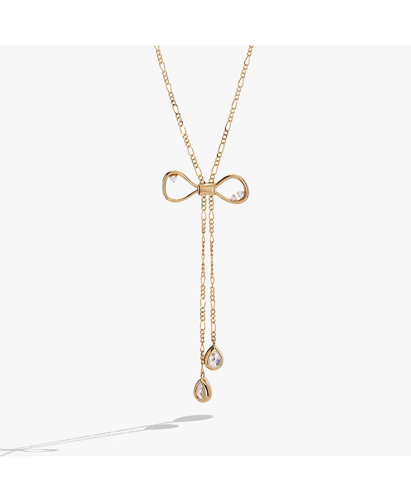 Alex and Ani Coquette Bow Slider Necklace