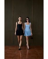 WeWoreWhat Women's Corset Peplum Mini Dress