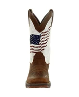 Lady Rebel by Durango Women's Distressed Flag Embroidery Western Boot