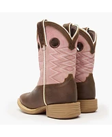Durango Boys Lil' Rebel Pro Kids Dark Chestnut Bubble Gum Western Boot