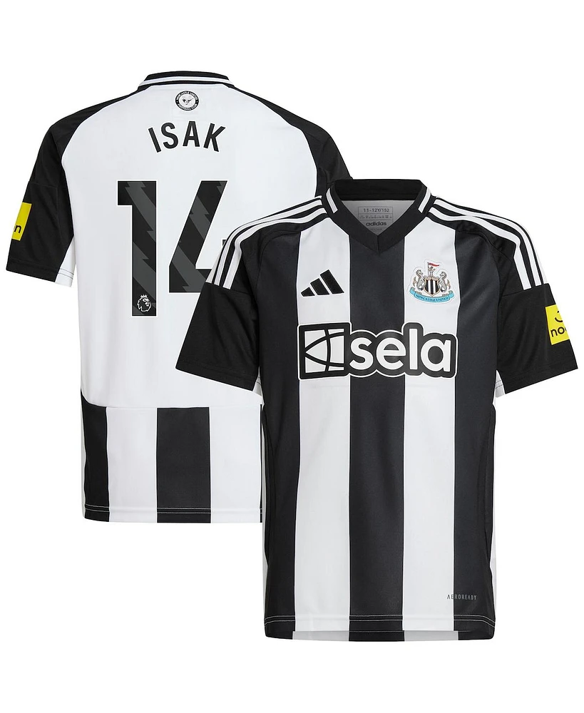 Adidas Big Boys and Girls Alexander Isak Black Newcastle United 2024/25 Home Replica Player Jersey