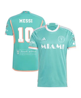 Adidas Men's Lionel Messi Aqua Inter Miami Cf 2024 Archive Authentic Jersey