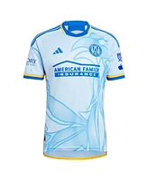 Adidas Men's Miguel Almiron Light Blue Atlanta United Fc 2024 The Resurgens Kit Authentic Player Jersey