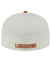 New Era Men's Cream Texas Longhorns Chrome 59FIFTY Fitted Hat
