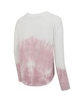 Concepts Sport Women's Pink/White Los Angeles Kings Orchard Tie-Dye Long Sleeve T-Shirt