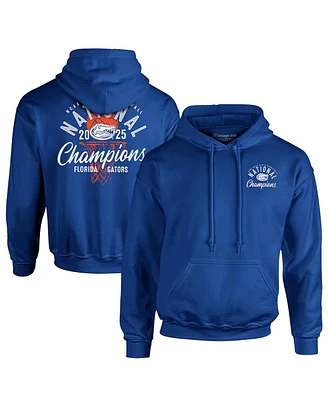 Image One Men's Royal Florida Gators 2025 Ncaa Basketball National Champions Comfort Colors Overlay Pullover Hoodie