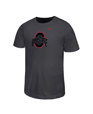 Nike Big Boys and Girls Charcoal Ohio State Buckeyes Legend Color Pop Performance T-Shirt