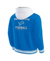 Fanatics Men's Blue Detroit Lions Full-Snap Hoodie Jacket