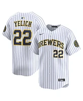 Nike Men's Christian Yelich White Milwaukee Brewers Alternate Limited Jersey