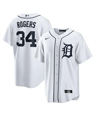 Nike Men's Jake Rogers White Detroit Tigers Home Replica Jersey