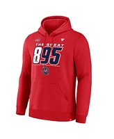 Fanatics Men's Alexander Ovechkin Athletic Red Washington Capitals Nhl All-Time Leading Goal Scorer The Great 895 Pullover Hoodie