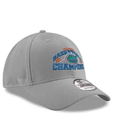 New Era Men's Gray Florida Gators 2025 Ncaa Men's Basketball National Champions 9FORTY Adjustable Hat
