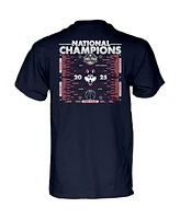 Blue 84 Big Boys and Girls Navy UConn Huskies 2025 Ncaa Women's Basketball National Champions Bracket T-Shirt