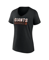 Fanatics Women's Black San Francisco Giants V-Neck T-Shirt