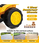 12V Kid's Ride on Excavator with Adjustable Digging Bucket