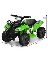 6V Kids Atv Quad Electric Ride On Car with Led Light and MP3