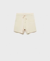 Mango Women's Ribbed Knitted Shorts
