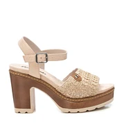 Women's Heeled Ankle Strap Sandals Refresh By Xti